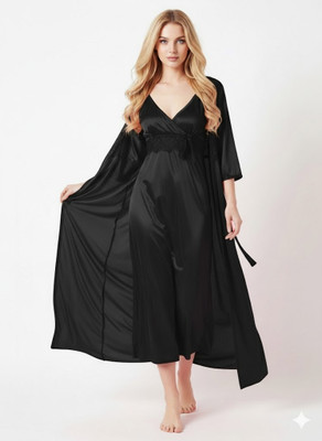 Nw Naughty Wish Women Nighty(Black)