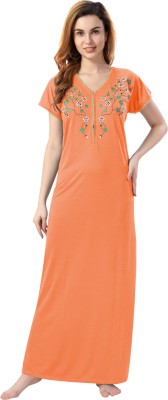 SIAMI Women Nighty Set(Orange)