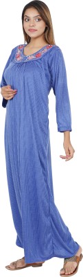 Bonjour Fashion Women Nighty(Blue)