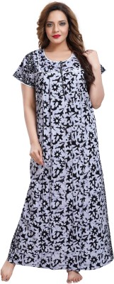 Shri Krishna Women Nighty(Black)