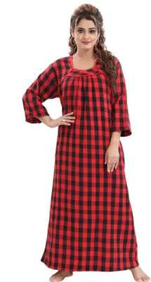Paliwal Women Nighty(Red)