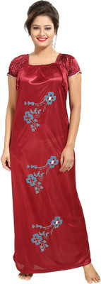 Shopping World Women Nighty(Maroon)