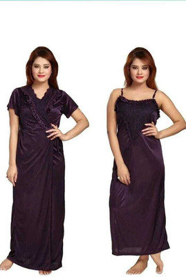 HR creation Women Nighty(Purple)