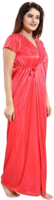 TASN Women Nighty Set(Red)
