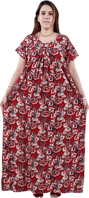 Balnce Collection Women Nighty(Red)