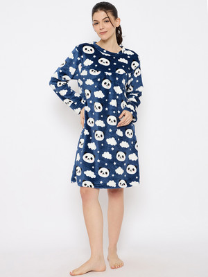 Camey Women Nighty(Blue)