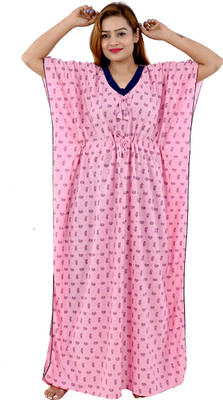 AGGARWAL Women Nighty(Pink)