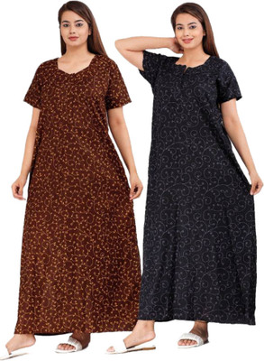 SUNIL Women Nightdress(Multicolor)