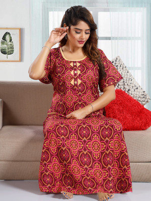 INNER BEATS Women Nighty(Multicolor)
