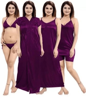 Bombshell Women Nighty(Purple)