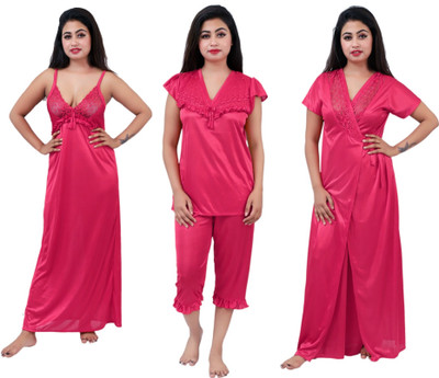 mysie Women Nighty Set(Multicolor)