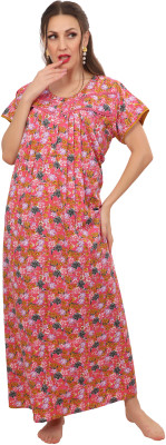 Ms.Lingies Women Maternity/Nursing Nighty(Pink)