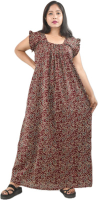 BDROX Women Nighty(Red)