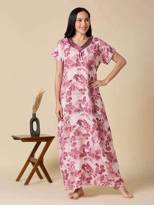 Nightspree Women Nighty(Pink)