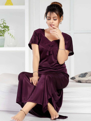 LIFE-TALE Women Nighty(Purple)
