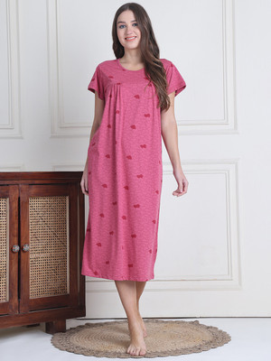 Secret Wish Women Nighty(Pink)