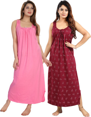 Nighty King Women Nighty(Multicolor)