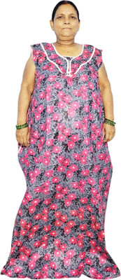 aaapremises Women Nighty(Multicolor)