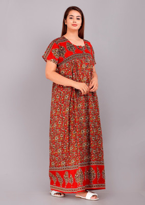 VRSU Women Nighty(Multicolor)