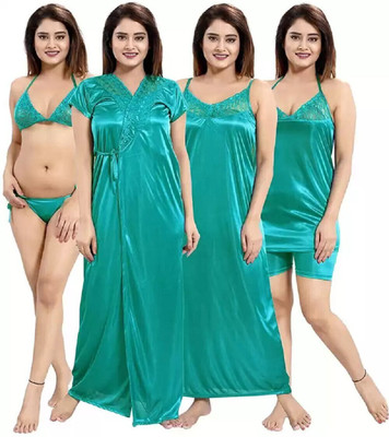 Kleidung Women Nighty Set(Green)