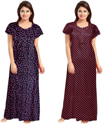 SHREE NAND CREATION Women Nighty(Multicolor)