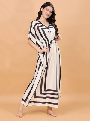 RAHL Women Nightdress(White)