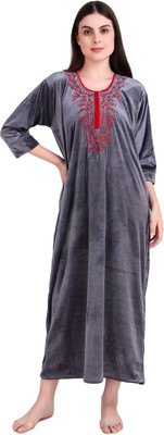 Bombshell Women Nighty(Grey)