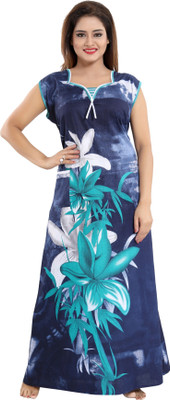 Mallinath Women Nighty(Multicolor)