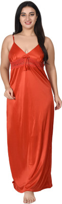 CAT LEYER Women Nighty Set(Red)