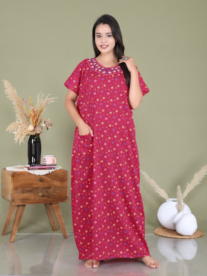 impression Women Nighty(Pink)