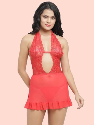 DreamBe Women Chemise(Red)