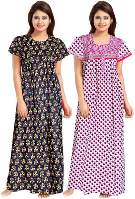 MANJU AGENCY Women Nighty(Multicolor)