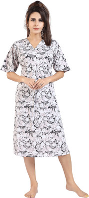 CLOUD SOFT Women Nighty(Multicolor)