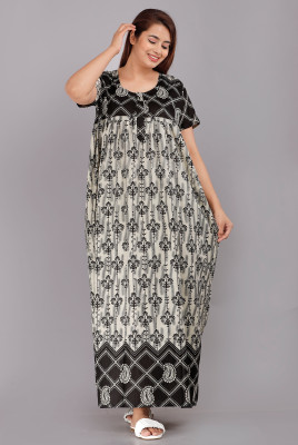 Beewan Women Nighty(White)