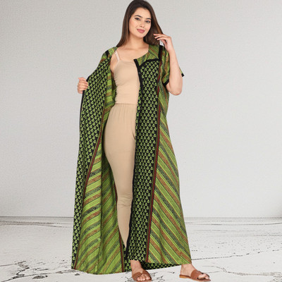 Shakti Enterprises Women Nighty(Green)