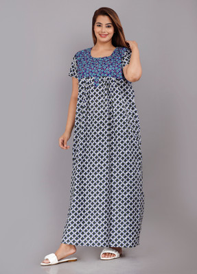 AakarShana Women Nighty(Multicolor)