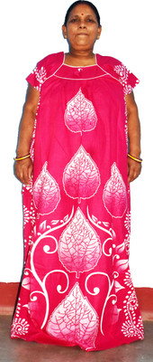 aaapremises Women Nighty(Pink)