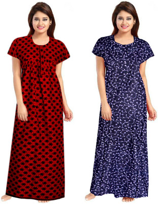 Vatatmaj Creations Women Nighty(Maroon)