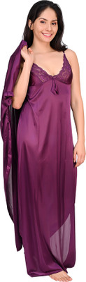 RaatiNightwear Women Nightdress(Green)