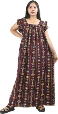 BDROX Women Nighty(Red)