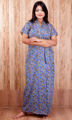 CLYMAA Women Robe(Blue)