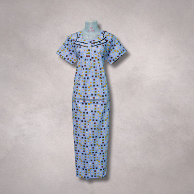 kushinights Women Nighty(Blue)