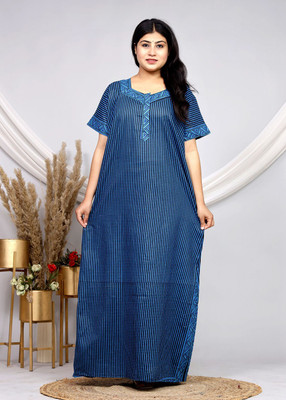 Homezilla Women Nighty(Multicolor)