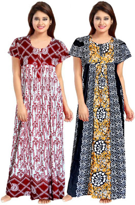 impression Women Nighty Set(Multicolor)