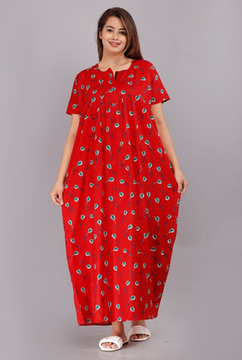 DreamBe Women Nighty(Red)