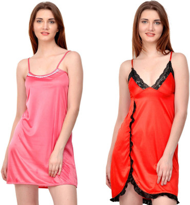 Boosah Women Nighty(Multicolor)