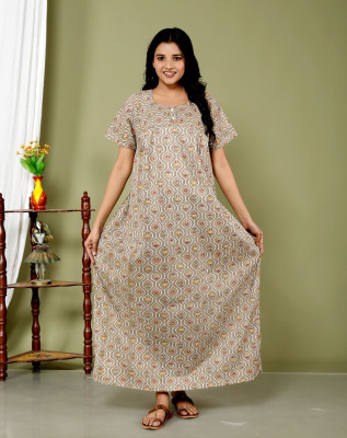 HouseOfCommon Women Nighty(Multicolor)