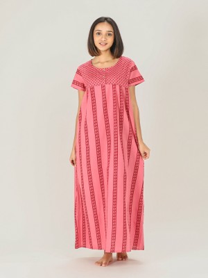 Evolove Women Nighty(Pink)