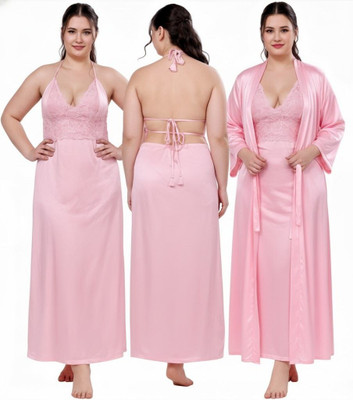 XPIOX Women Nightshirts(Pink)