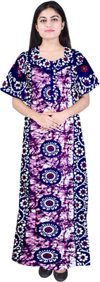 dinesh enterprises Women Nighty(Purple)